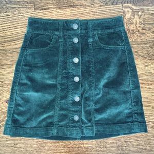 American Eagle Corduroy Button-down Skirt